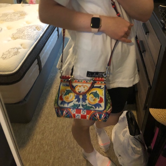 Dolce & Gabbana Sicily Small Printed Texturedleath - Picture 15 of 16